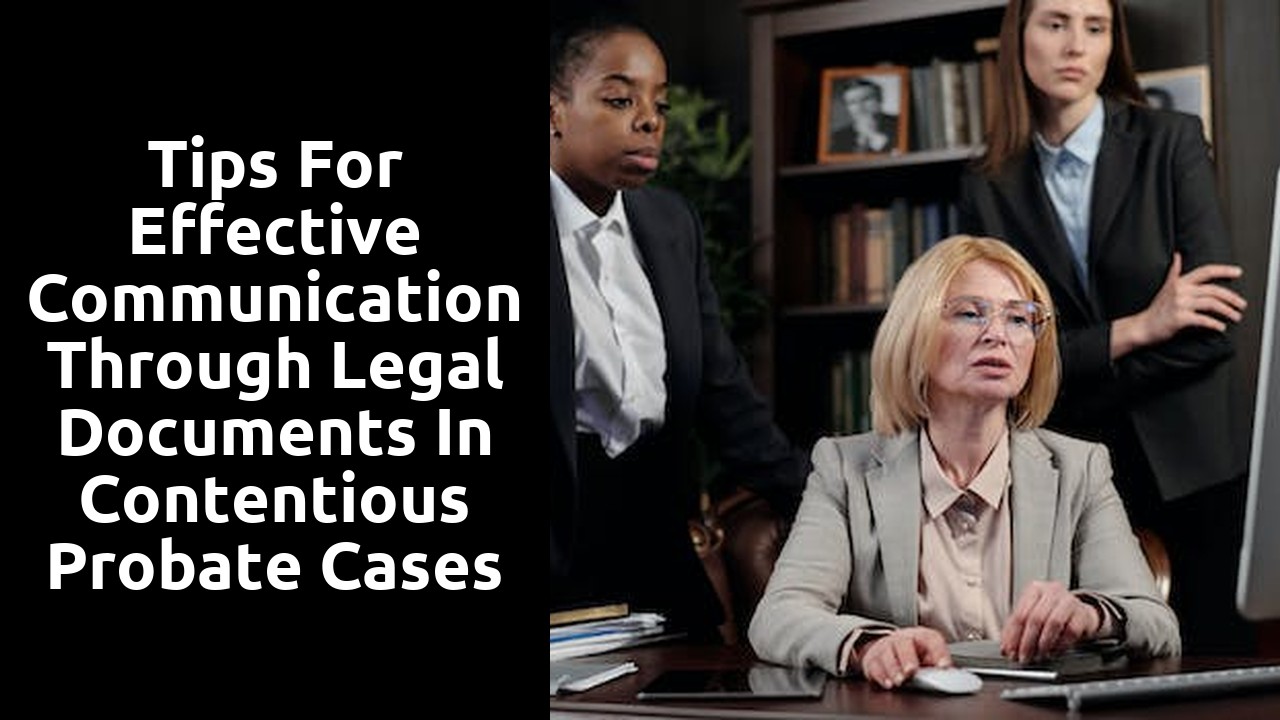 Tips for effective communication through legal documents in contentious probate cases