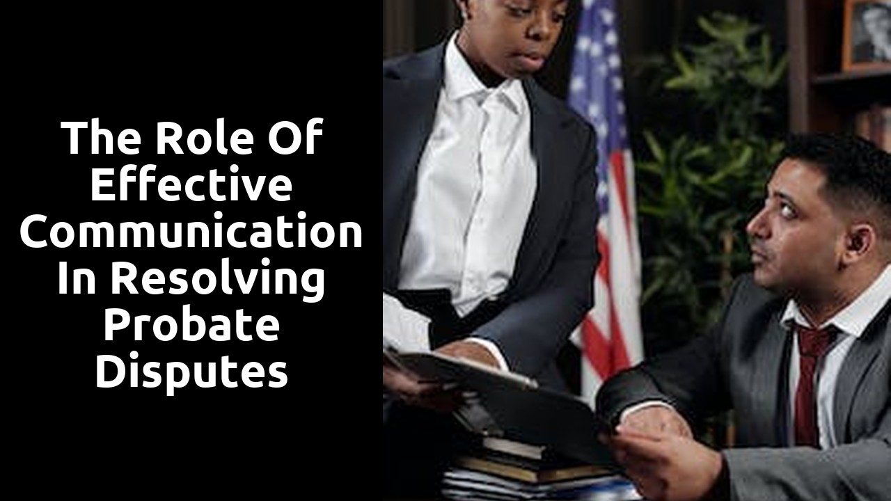 The Role of Effective Communication in Resolving Probate Disputes